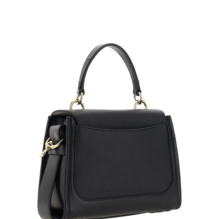 Chloé Black Calf Leather Tess Handbag