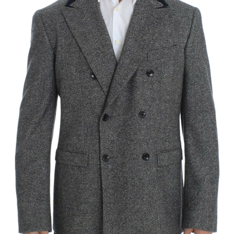 Dolce & Gabbana Gray wool double breasted blazer