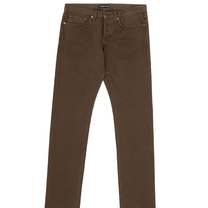 Tom Ford Mud Colored Five Pockets Jeans Pants