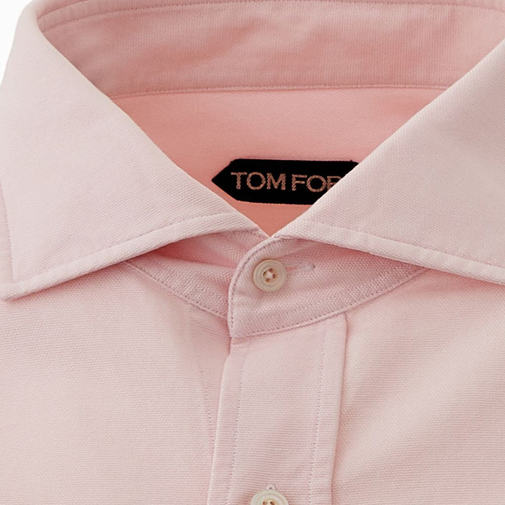 Tom Ford Pink Long Sleeves Regular Fit Shirt