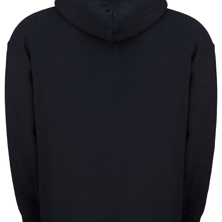 Balenciaga Black Hooded Sweatshirt with Colored Logo