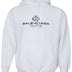 Balenciaga White Hooded Sweatshirt with Black Logo