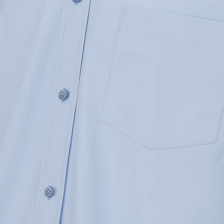 Balenciaga Cotton Blue Oxford Shirt