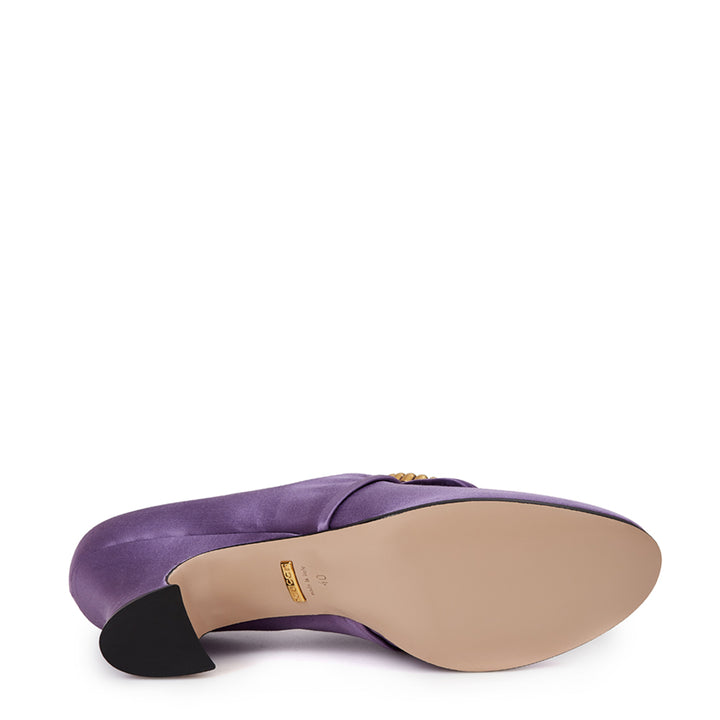 Gucci Purple Satin Décolleté