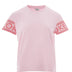 Kenzo Pink Cotton T-Shirt with Contrasting Logo