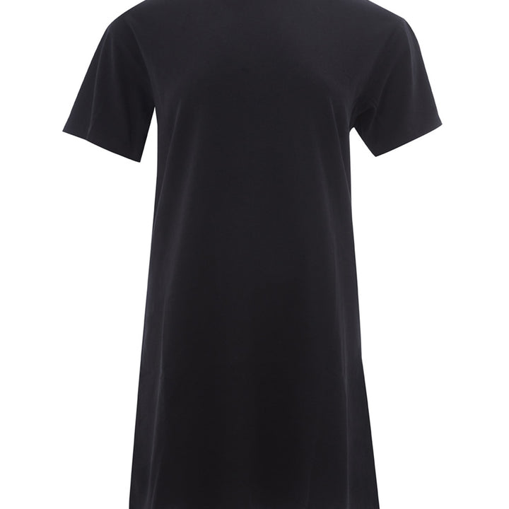 Kenzo Black Cotton  Over T-Shirt Mini Dress