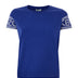 Kenzo Violet Cotton T-Shirt with Contrasting Logo on Sleeves