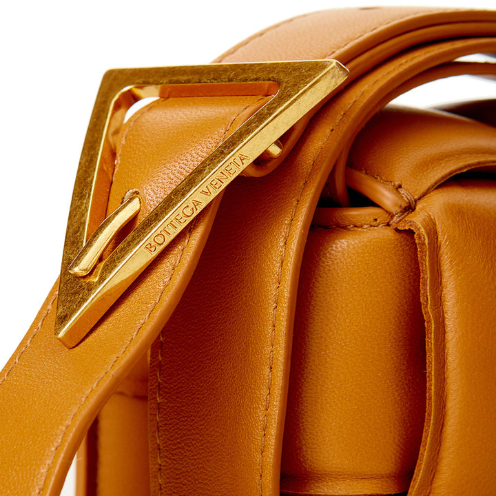 Bottega Veneta Caramel Padded Cassette Leather Cross Body Bag