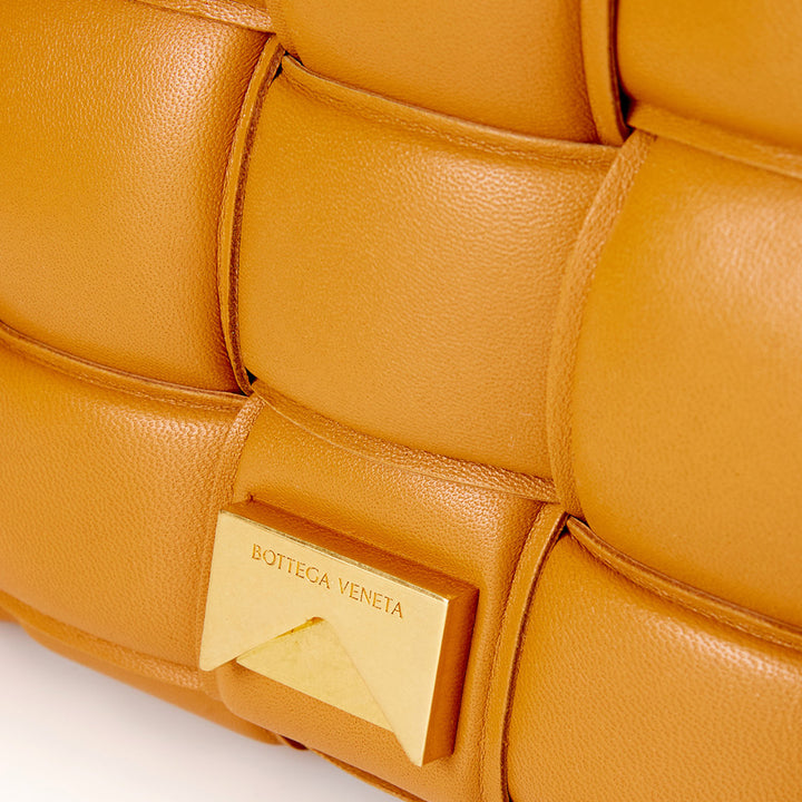 Bottega Veneta Caramel Padded Cassette Leather Cross Body Bag