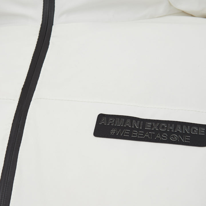 Armani Exchange Quilted White Jacket