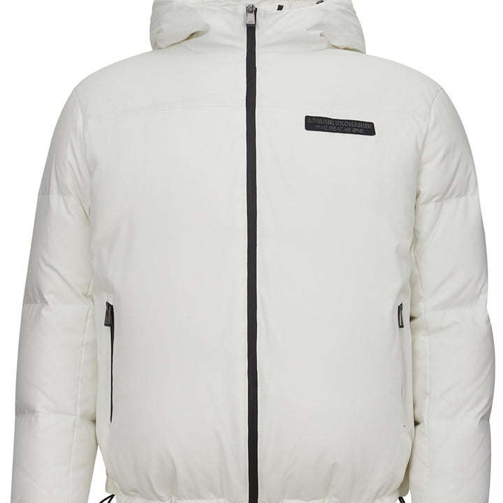 Armani Exchange Quilted White Jacket