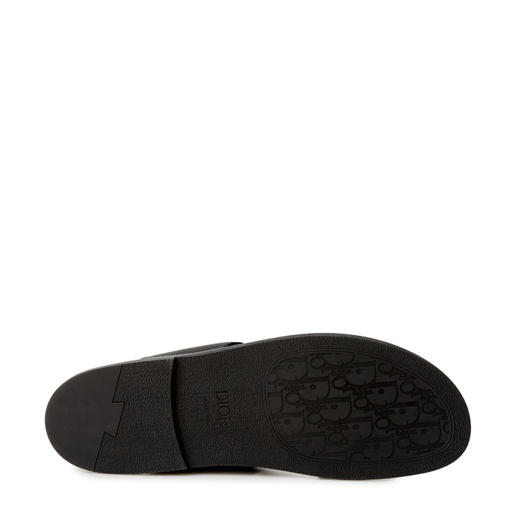 Dior Black Leather 'Aqua' Slipper