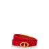 Dior Red Leather Double Band CD Bracelet