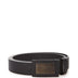 Dolce & Gabbana Black Leather Belt with Logo Buckle