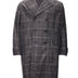 Tom Ford Grey Checked Mid-Length Trench