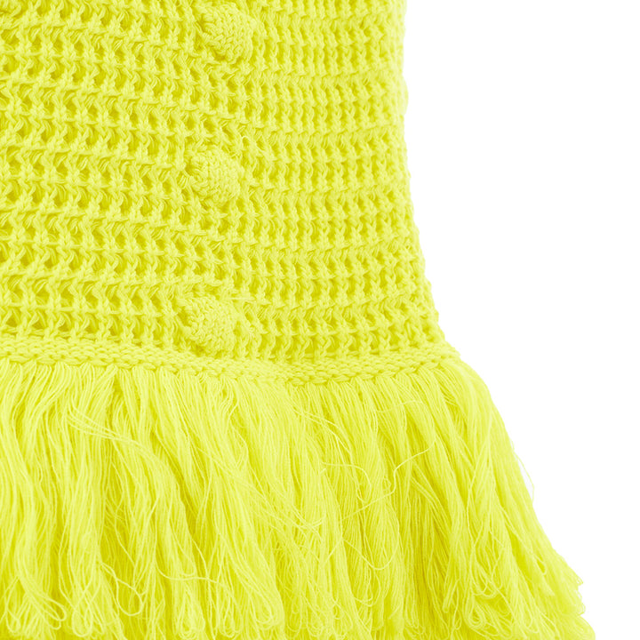 Bottega Veneta Knitted Yellow Skirt