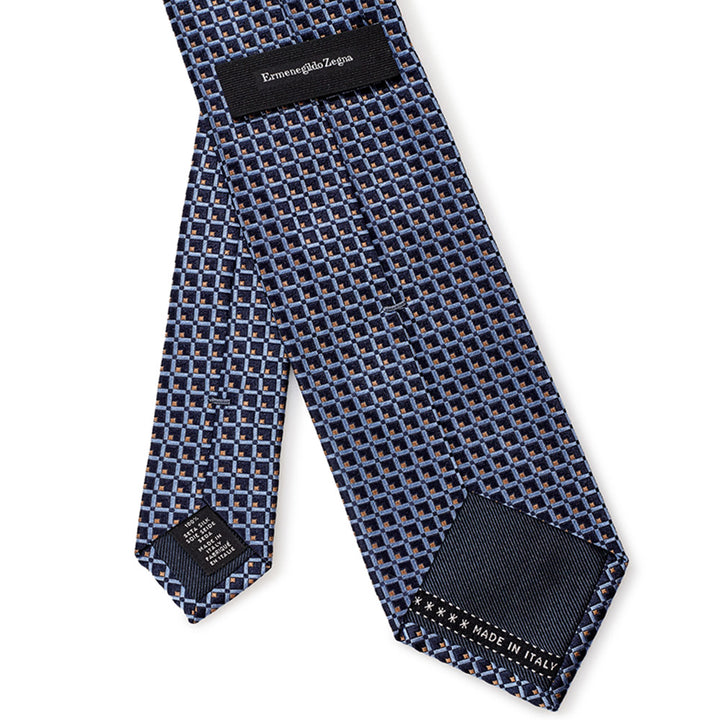 Ermenegildo Zegna Micro Printed Silk Tie