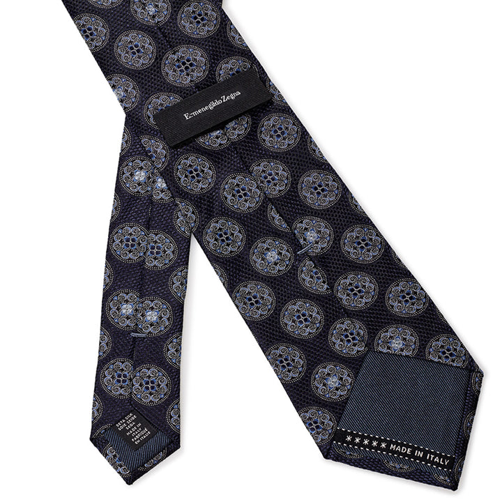 Ermenegildo Zegna Dark Grey Silk Tie