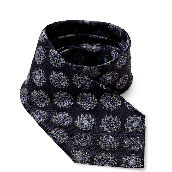 Ermenegildo Zegna Dark Grey Silk Tie