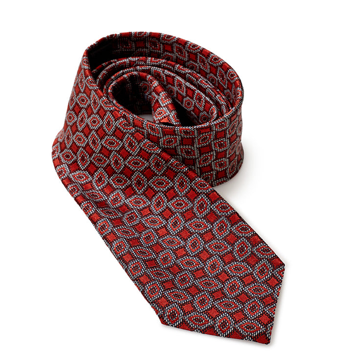 Ermenegildo Zegna Orange Silk Tie