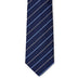 Ermenegildo Zegna Blue Silk Tie with Oblique Print