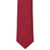 Ermenegildo Zegna Red silk Tie with Micro Print