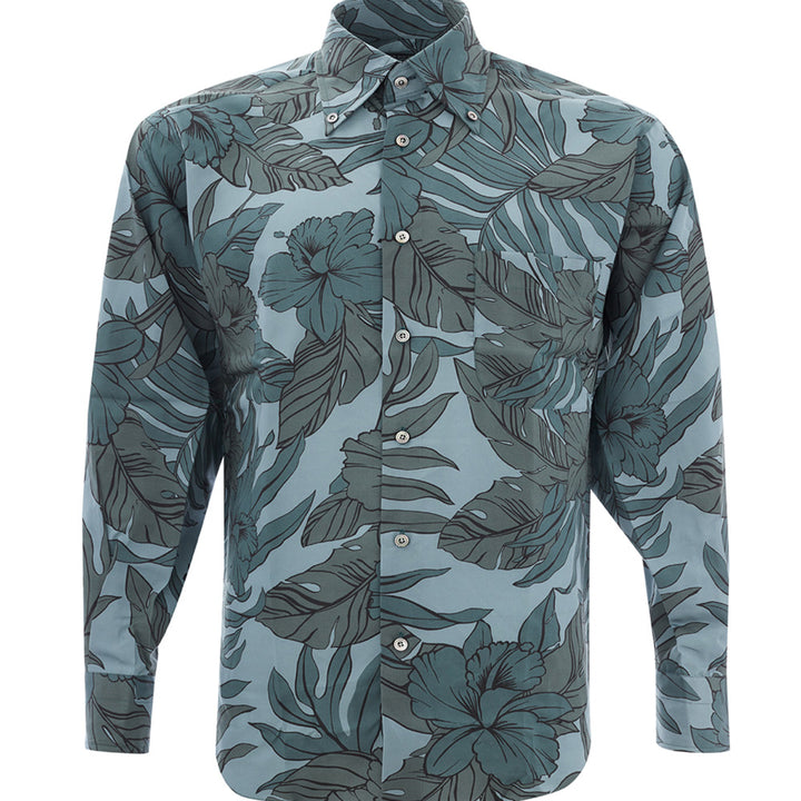 Tom Ford Dark Flower Print Relaxed Fit Shirt