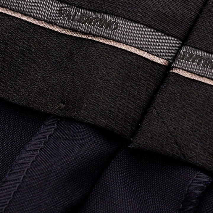 Valentino Tailored Wool Blend Blue Trousers