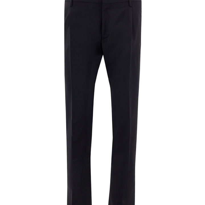 Valentino Tailored Wool Blend Blue Trousers