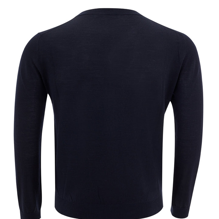 Valentino Basic Blue Round neck Wool Jumper