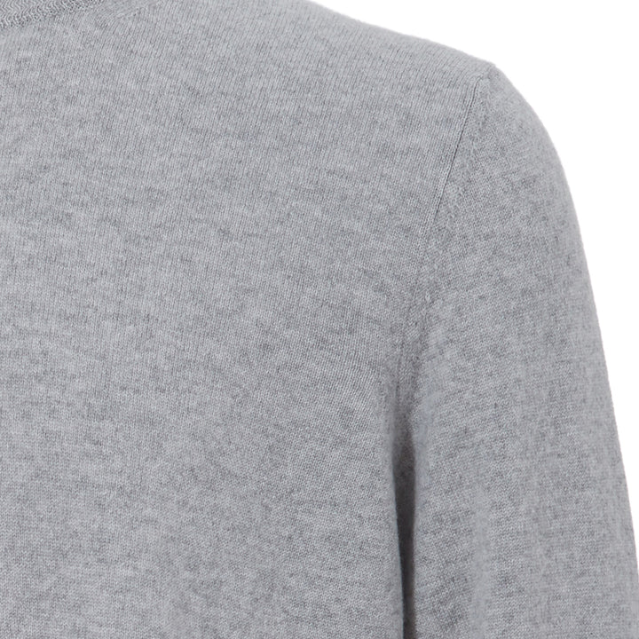 Colombo Grey Round Neck Cashmere Sweater