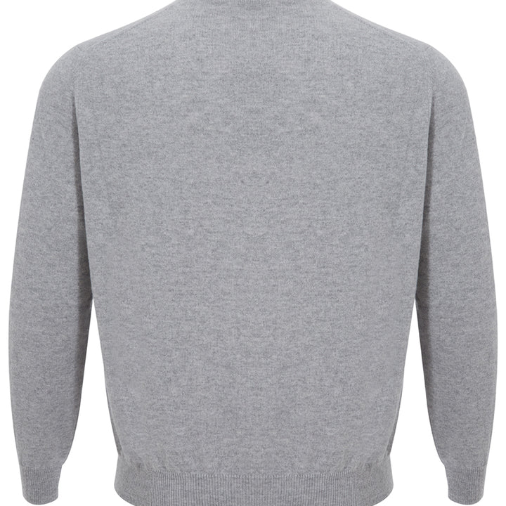 Colombo Grey Round Neck Cashmere Sweater