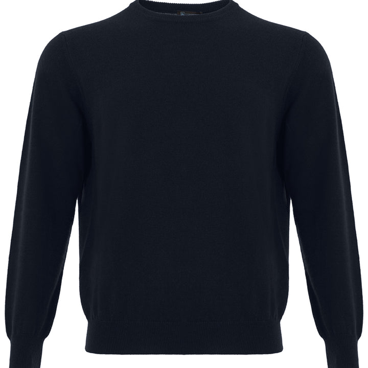 Colombo Blue Navy Round Neck Cashmere Sweater