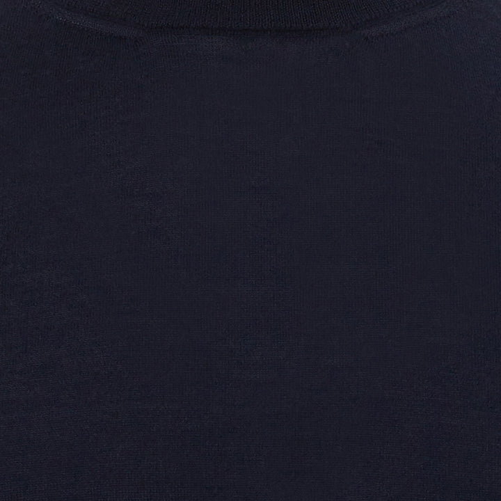 Colombo Blue Navy Cashmere Mock Neck Sweater