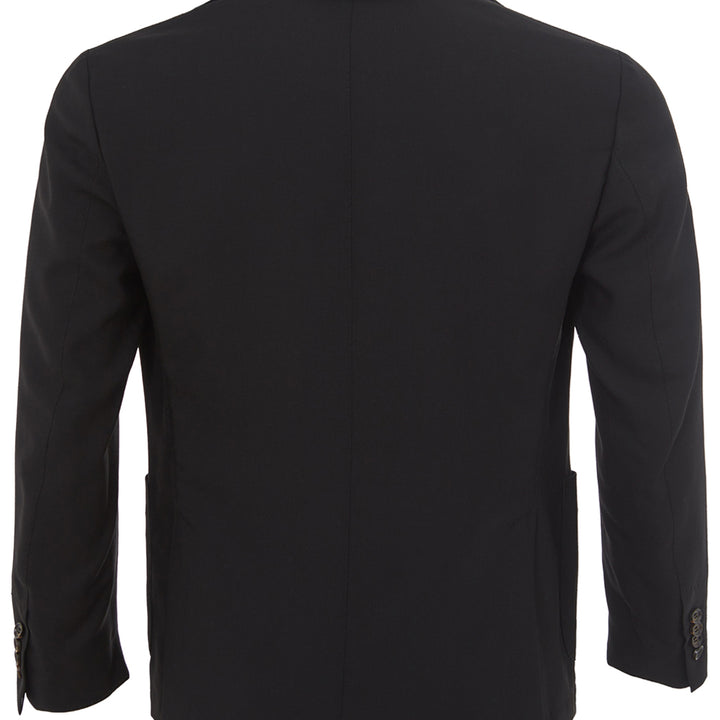 Colombo Black Two Buttons Cashmere Jacket