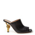 Bottega Veneta Black Leather Mule 'Knot' Sandal