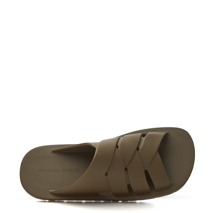 Bottega Veneta Rubber Kaki 'Flinston' Slipper