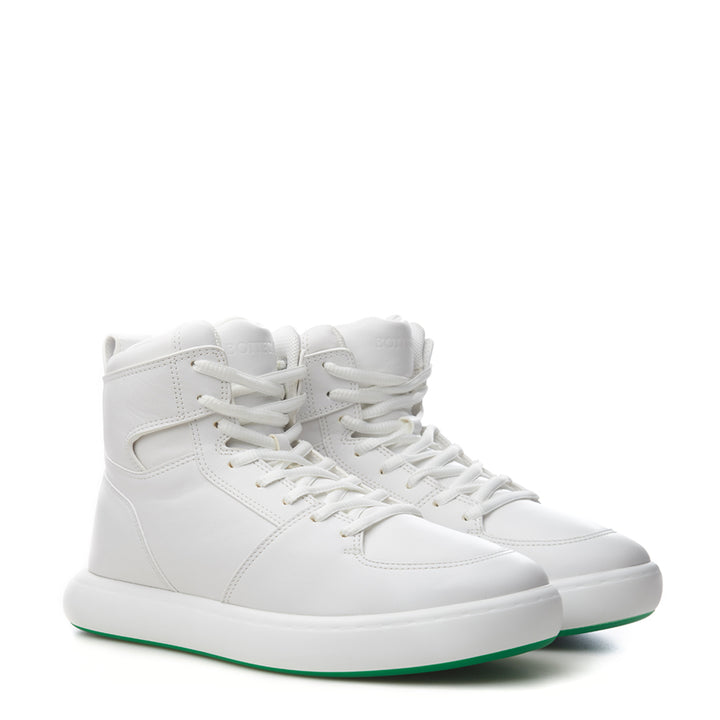 Bottega Veneta High 'Pillow' White Sneakers