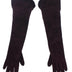 Dolce & Gabbana Purple Mink Fur Goatskin Suede Leather Gloves