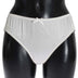 Dolce & Gabbana White Satin Stretch Underwear Panties
