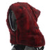 Dolce & Gabbana Bordeaux Hamster Fur Crochet Hood Scarf Hat