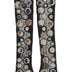 Dolce & Gabbana Black Cashmere Sequined Finger Less Gloves