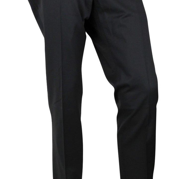 Gucci Men's Skinny Black Wool Evening Dress Pant