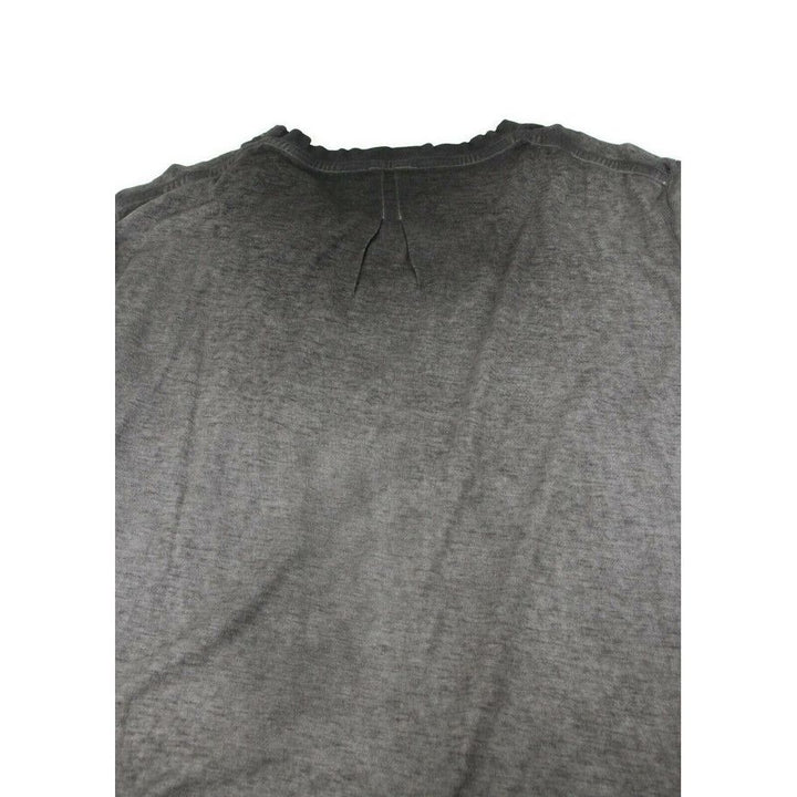 Saint Laurent Saint Laurent Men's Grey Dyed Fine Knit Cotton T-Shirt