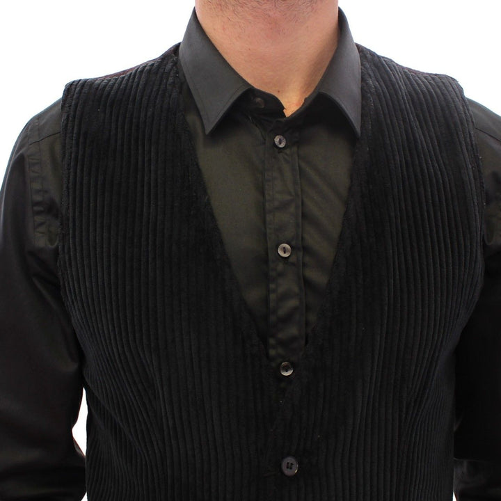 Dolce & Gabbana Black Manchester Single Breasted Vest