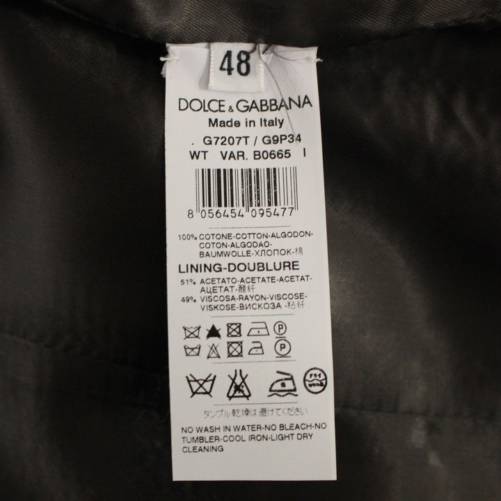 Dolce & Gabbana Black Manchester Single Breasted Vest