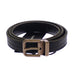 Dolce & Gabbana Blue Leather Logo Belt