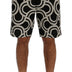 Dolce & Gabbana Black White Pattern Linen Shorts