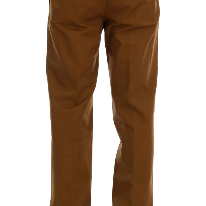 Dolce & Gabbana Brown Stretch Cotton Pants