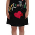 Dolce & Gabbana Black San Valentino Crystal Shift Dress